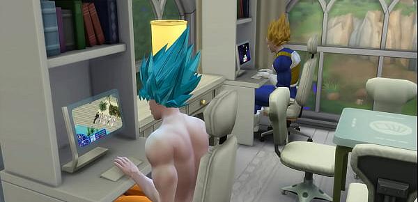  Dragon Ball Porn Hentai Goku se Folla a Bulma al Lado de Vegeta como una Esposa Caliente e Infiel a su marido Cornudo NTR